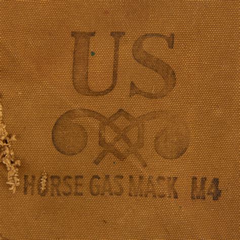 Original RARE U.S. WWII M4 Gas Mask Pouch and Canister Carrier Lot for ...