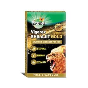 Zanud Vigorex Shilajit Gold - 12 Capsules : Amazon.in: Health ...