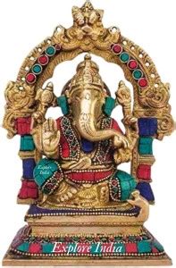 Explore india Ganesha New Statue Showpiece for Home & Office Decor ...