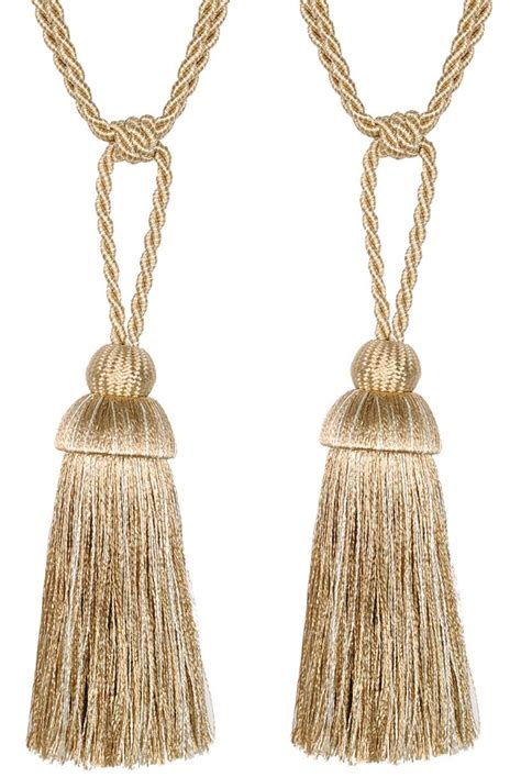 Buy Essential Deco 8 Pcs Curtain Tieback Rope with Tassel Designer ...