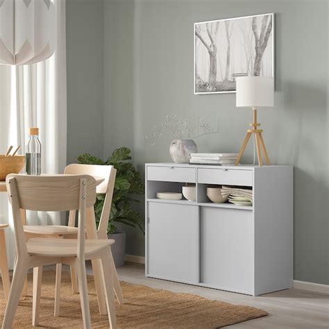 SPIKSMED sideboard, light grey, 97x40x79 cm (381/4x153/4x311/4") - IKEA