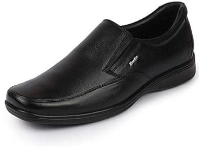 Buy Bata Remo 855-6223-44 Men's Black Formal Leather Slip On Shoes (10 ...