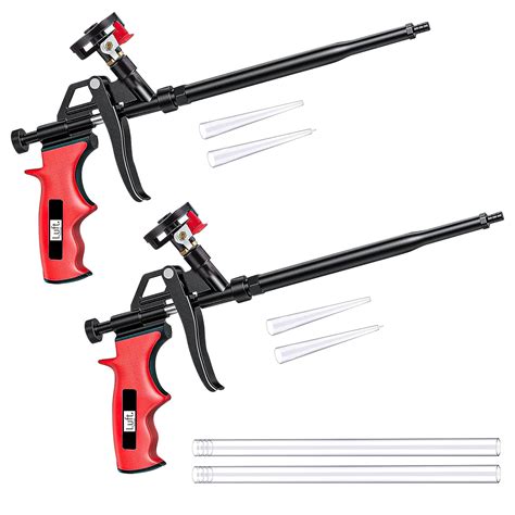 Luft (2 Pack) Spray Foam Insulation Gun (2 Guns + 6 Nozzles) Expanding Dispensing Spray Foam Gun ...