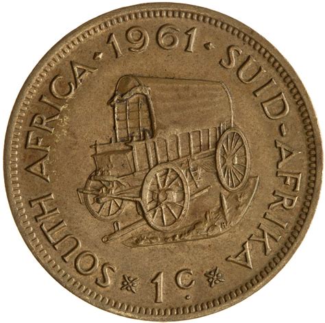 One Cent 1961, Coin from South Africa - Online Coin Club