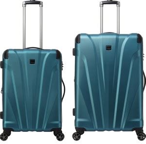 Timus Leo Blue 65 Cm and 75CM Hard Luggage 8 Wheel Trolley Suitcase For ...
