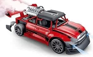 AMAFLIP Spray Light Remote Control Car 2.4GHZ Rechargeable Fast RC Car ...