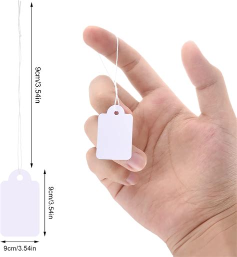 Buy BOWINR 500 Pcs White Marking Tags Price Tags Price Labels Display ...