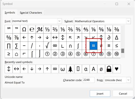 5 Easy Ways to Insert Approximate Symbol in Excel (≈)