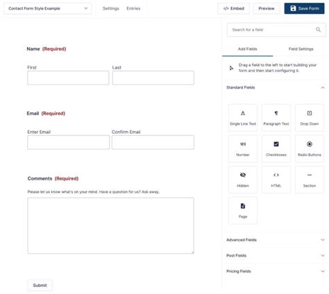 Image result for Gravity Forms Examples
