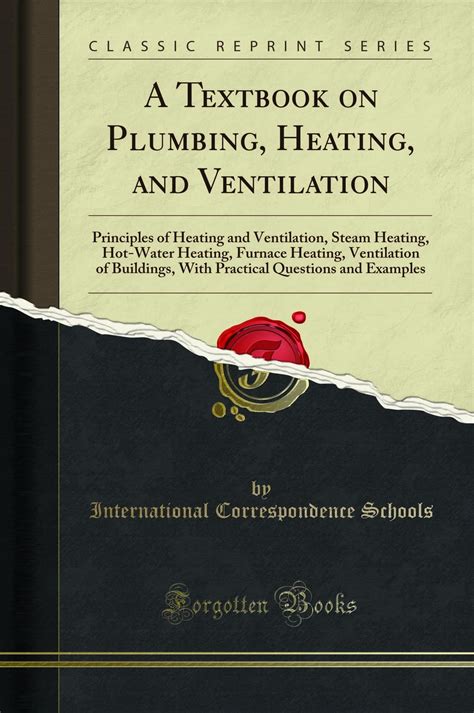 Buy A Textbook on Plumbing, Heating, and Ventilation: Principles of ...
