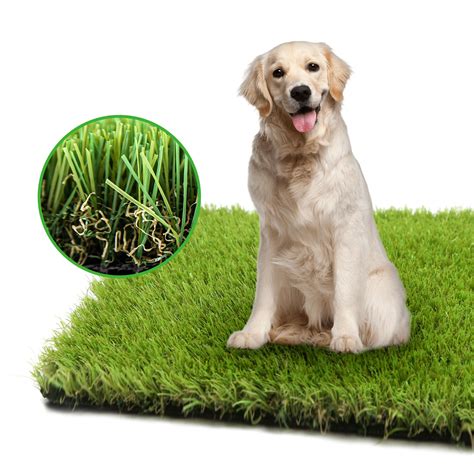 LGR SHINE Artificial Grass Turf for Dogs 5 ft x 8 ft,1.38 inch Fake ...