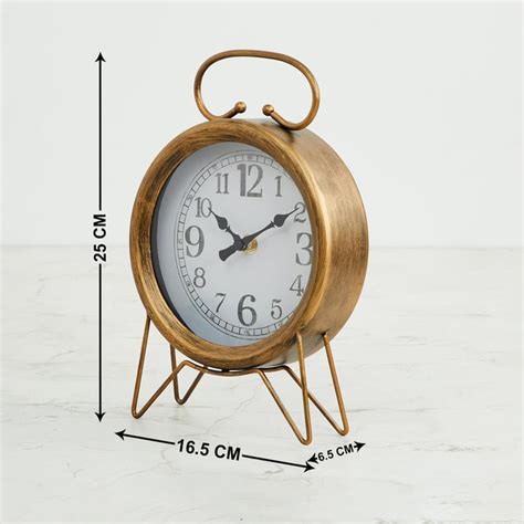 Buy Casablanca Metal Stand Table Clock from Home Centre at just INR 1799.0