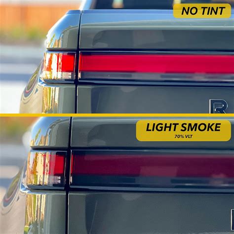 Buy TWRAPS Tail Lights Smoke Tint for Rivian R1T R1S Light Smoke 70% ...