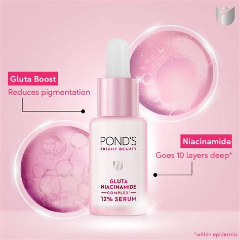 Pond's Bright Beauty 12% Gluta Niacinamide Serum, 14 ml Price, Uses ...