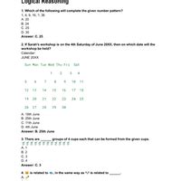 Mathematics Olympiad Model Test Papers - 2 - Class 1 PDF Download