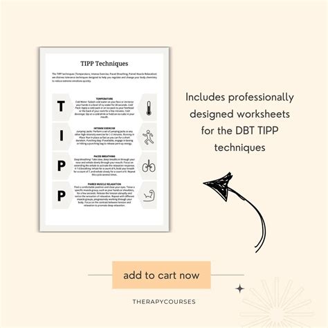8 DBT TIPP Skills Worksheets pdf - Dialectical Behaviour TIPP Techniqu ...