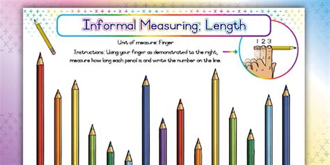 Grade 1 Maths - Worksheet: Measuring Activity with Fingers