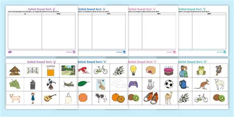 Letters and Sound Set 3 g/o/c/k Cut, Sort and Paste