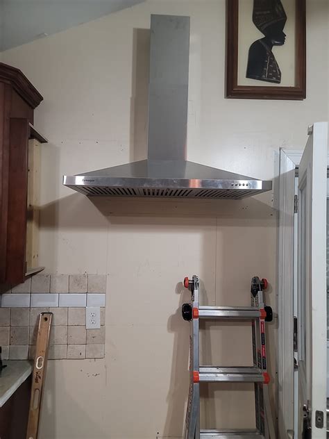 Wall Mount Vent Hood Installation at Sandra Raines blog