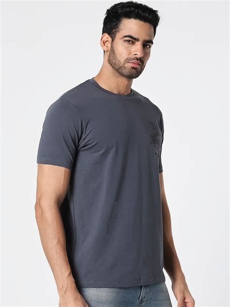 Buy Dark Grey Graphic Casual T-Shirt from Twills – TwillsIndia