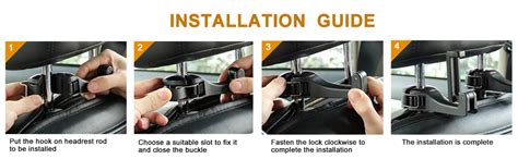 KHOLAD 2 in 1 Car Headrest Hidden Hook 2 Pack Car Seat Hidden Hook with ...