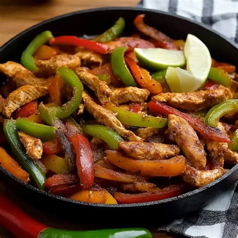 Quick and Flavorful High Protein Low Calorie Chicken Fajitas - Meal Sparkle