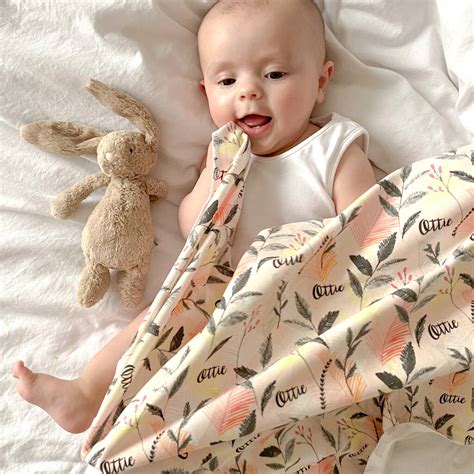 Forest Natural Organic Baby Swaddle Blanket By Little Doodle House