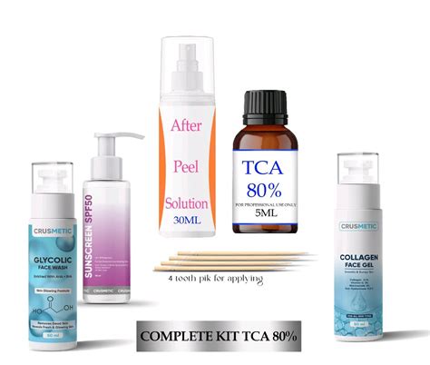 A Complete kit TCA CROSS 80% with Neutralizer & Glycolic With Kojic ...