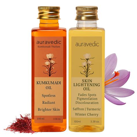 Buy Auravedic Kumkumadi Oil For Face 100ml & Ashwagandha Saffron ...