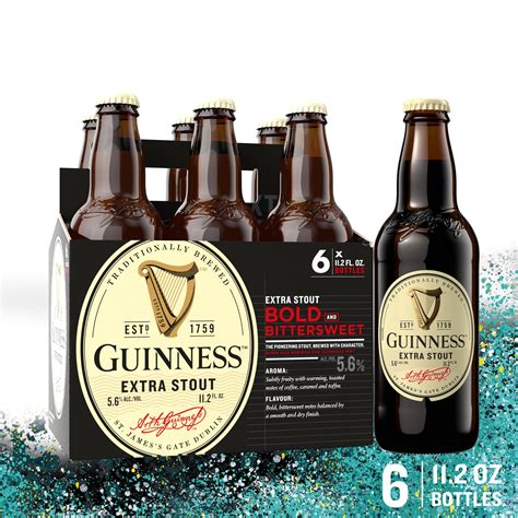 Guinness Extra Stout Beer, 11.2oz Bottles, 6pk - Walmart.com