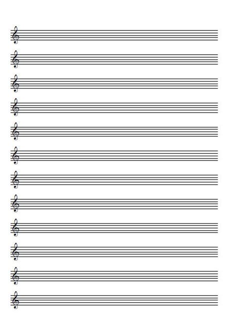 Printable blank music manuscript paper - learnasse