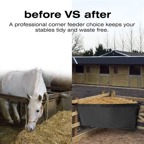 ASOOLL Large Capacity Horse Corner Hay Feeder with India | Ubuy