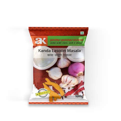 Kanda Lasoon Masala 100g – Ashok Khamkar Masala