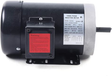 Buy 2HP 3450 RPM 56C Frame Air Compressor 60Hz 208-230 Volts 3 Phase ...