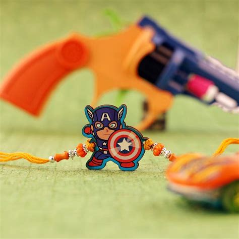Send Captain America Rakhi Online | Rakhibazaar.com