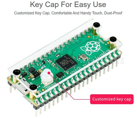 Raspberry Pi Pico with Pre-Soldered Header and Case,RP2040 Chip,Dual ...