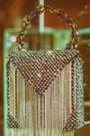 Buy Multi Color Crystal Beads And Tassel Embellished O Bag by FOREVER ...