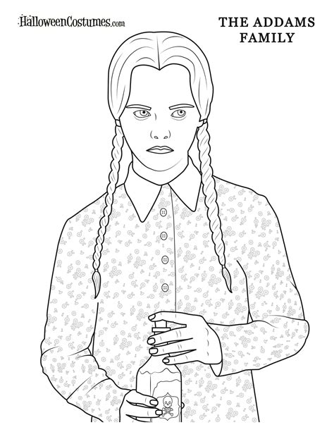 Addams Family House Coloring Page
