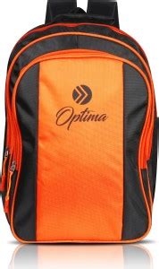 Optima Multi Zipper & Heavy Duty 30 L Laptop Backpack Orange - Price in ...