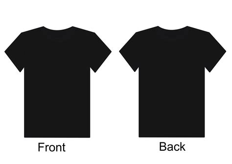 Blank T Shirt Outline Template - The Best Template Example