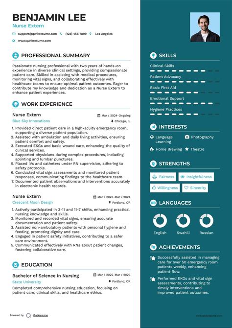 10+ Nurse Extern Resume Samples & Templates for 2025