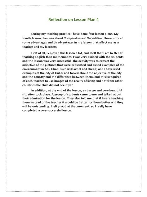 Image result for Lesson Plan Reflection