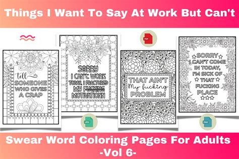 Sweary Coloring Pages Free