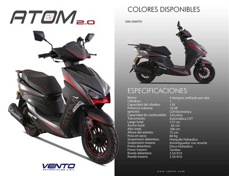Atom 170 2.0 - Vento Motorcycles U.S.A