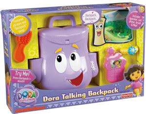 FISHER-PRICE Dora the Explorer Talking Day Adventure Backpack - Dora ...