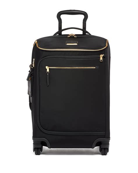 Tumi Leger International Carry-On Luggage, Black/Silver | Neiman Marcus