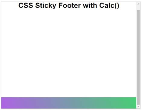 Image result for CSS Sticky Footer