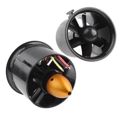 RC Plane Model 3000KV Brushless Motor 70mm Golden Ducted Fan OM355 (Bl ...