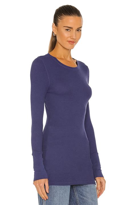 Bobi Long Sleeve Thermal Tee in Marines | REVOLVE