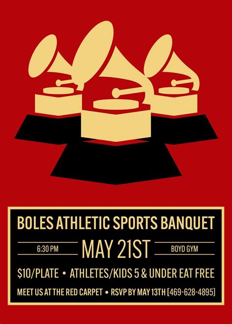 Boles Athletics Sports Banquet, Boles High School Gym, Quinlan, 21 May ...
